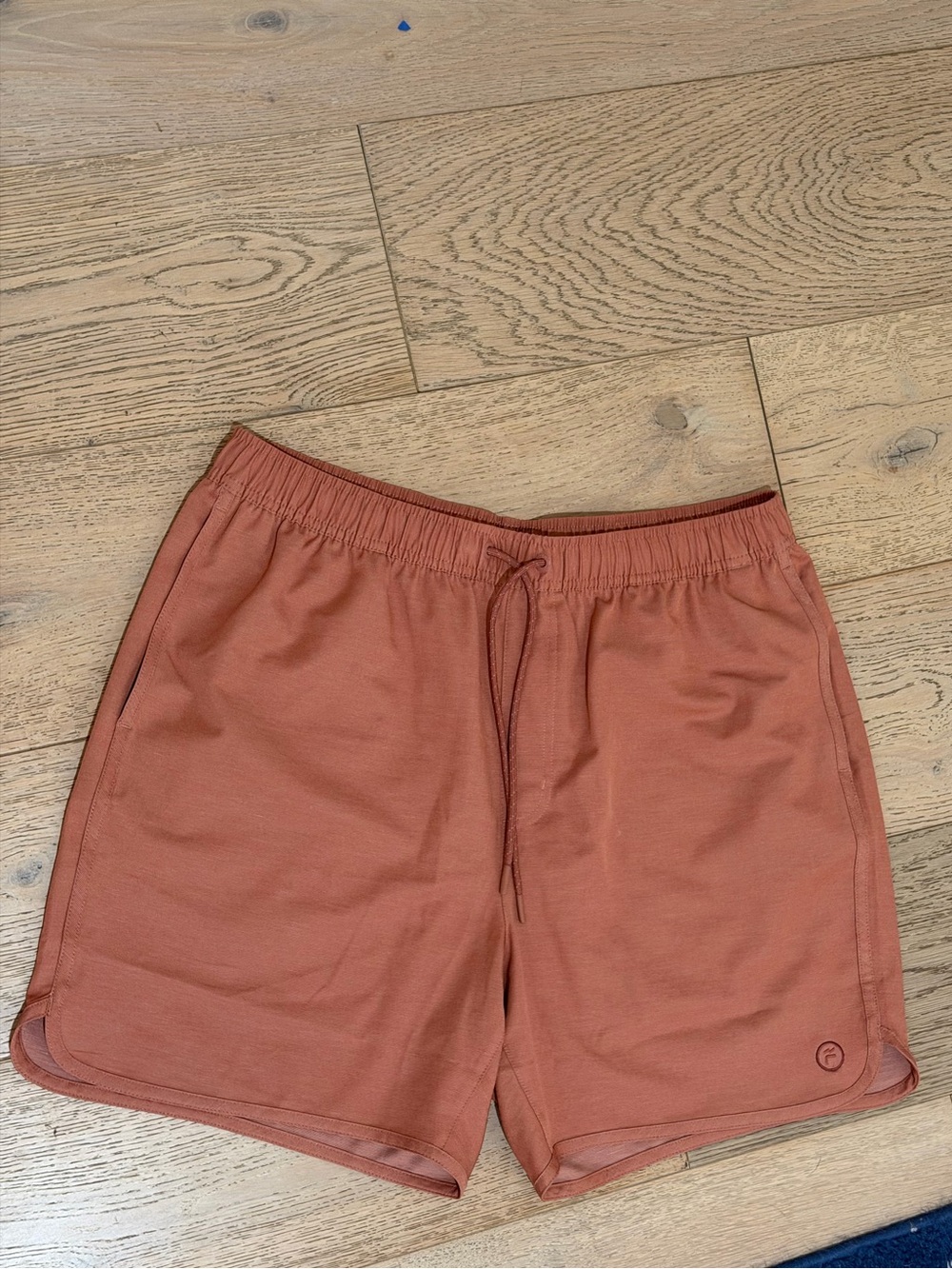 Freefly Apparel Men's Reverb Rust-Orange Athletic Shorts L